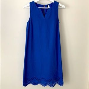 Kensie Blue Embroidered Sleeveless Dress - XS